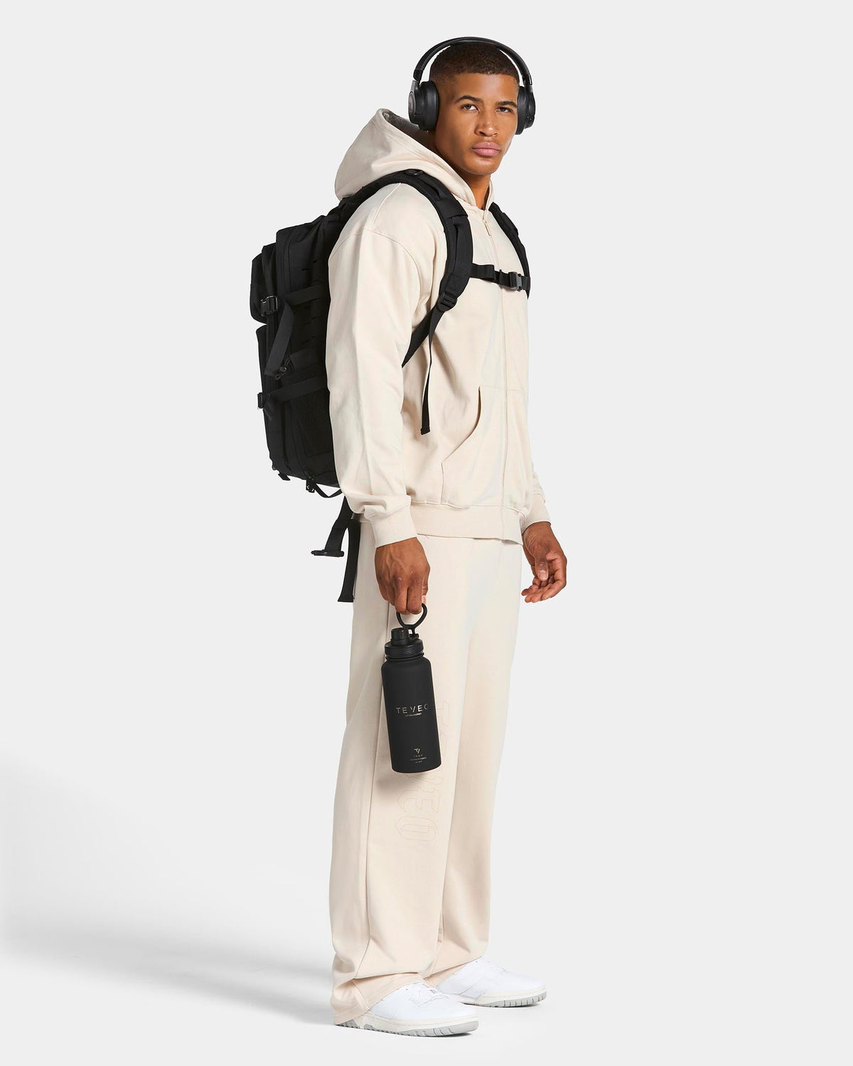 Sweat à capuche zippé Training « Cream »