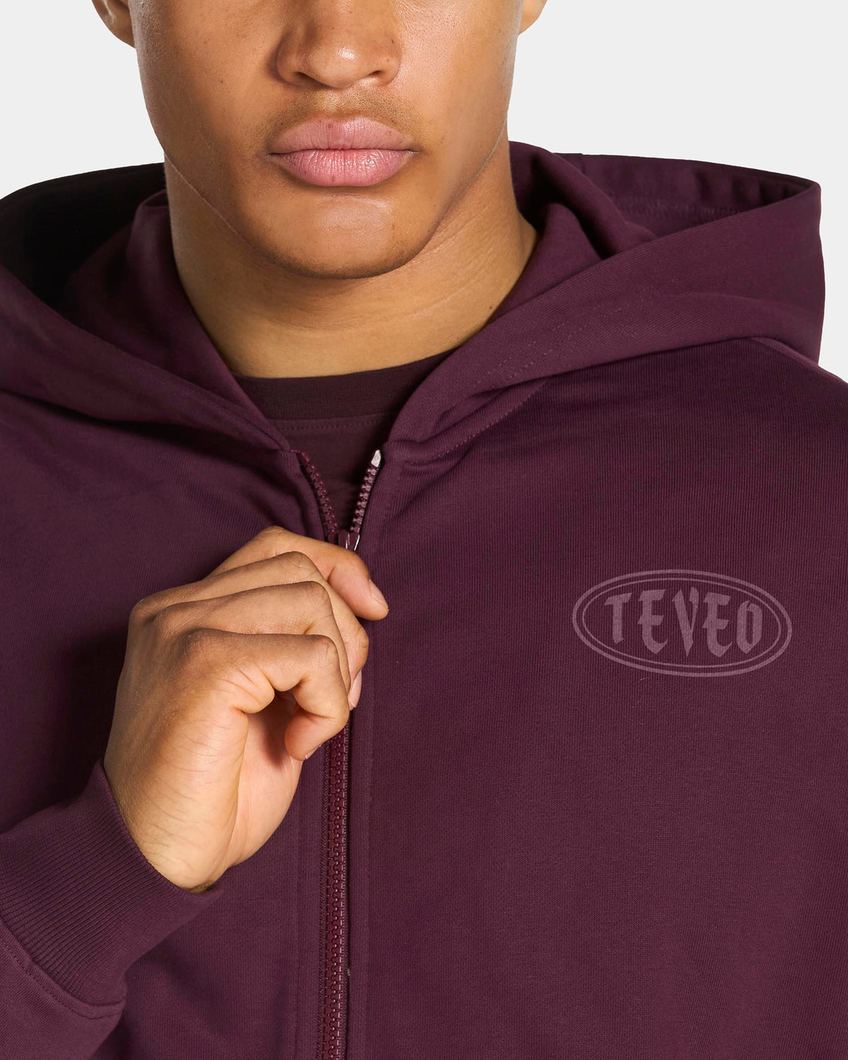 Sweat à capuche zippé Training « Merlot »