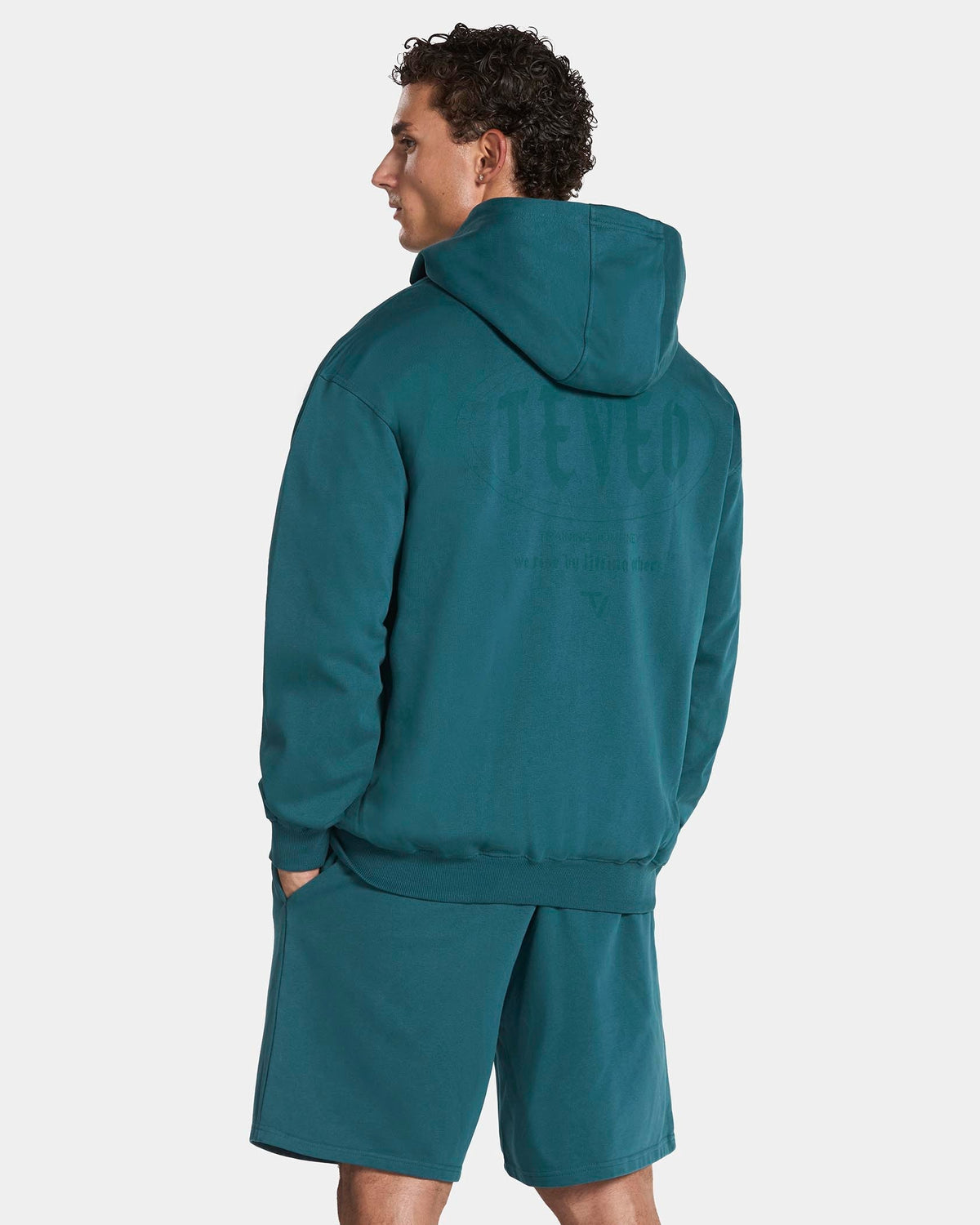Sweat à capuche zippé Training « Bleu sarcelle »
