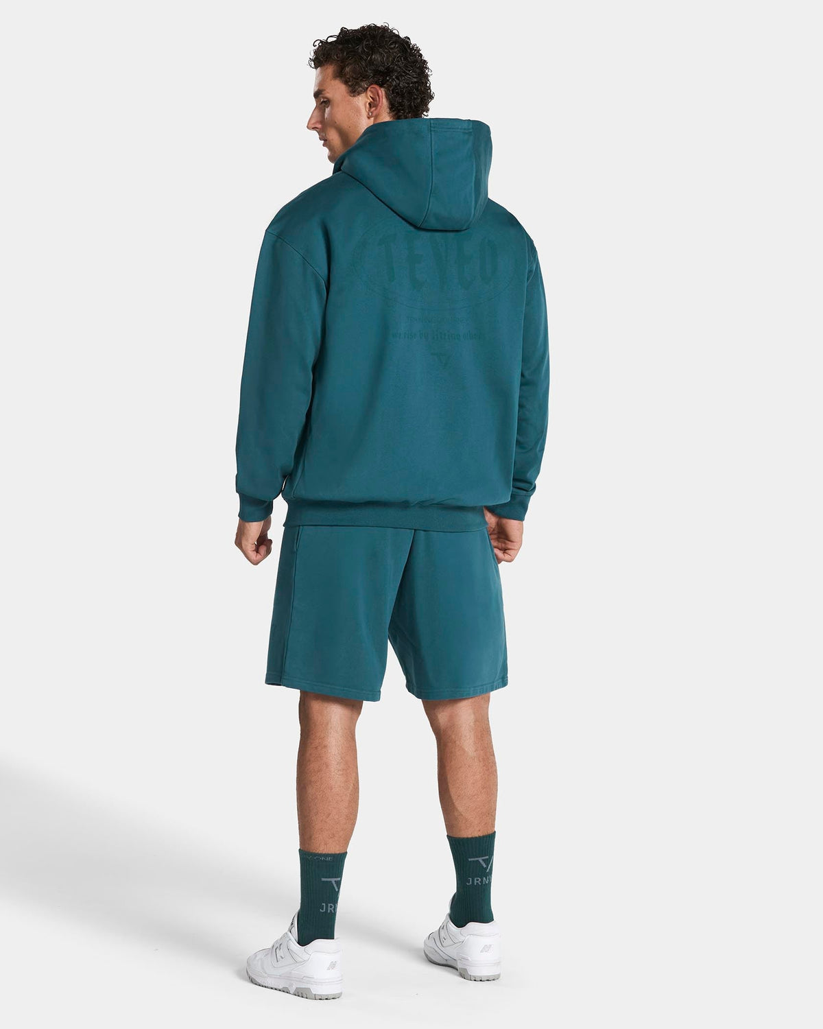Sweat à capuche zippé Training « Bleu sarcelle »