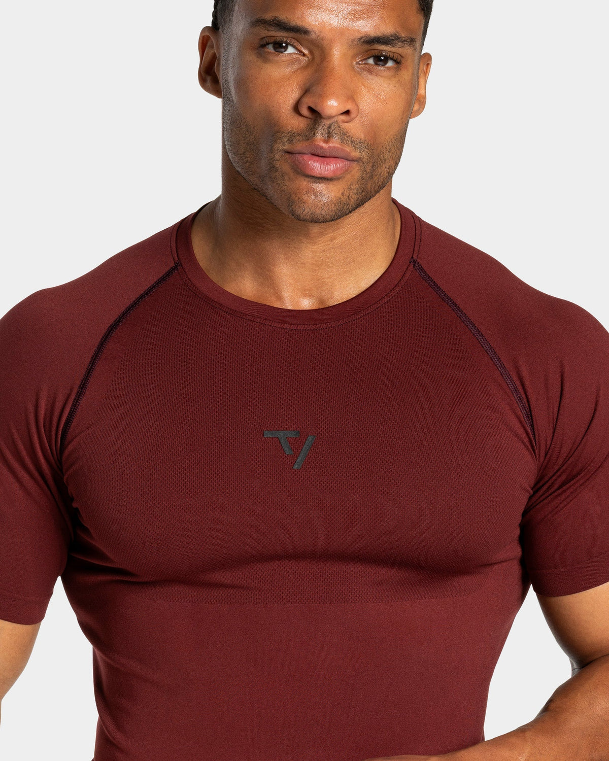 T-shirt Workout sans coutures « merlot »
