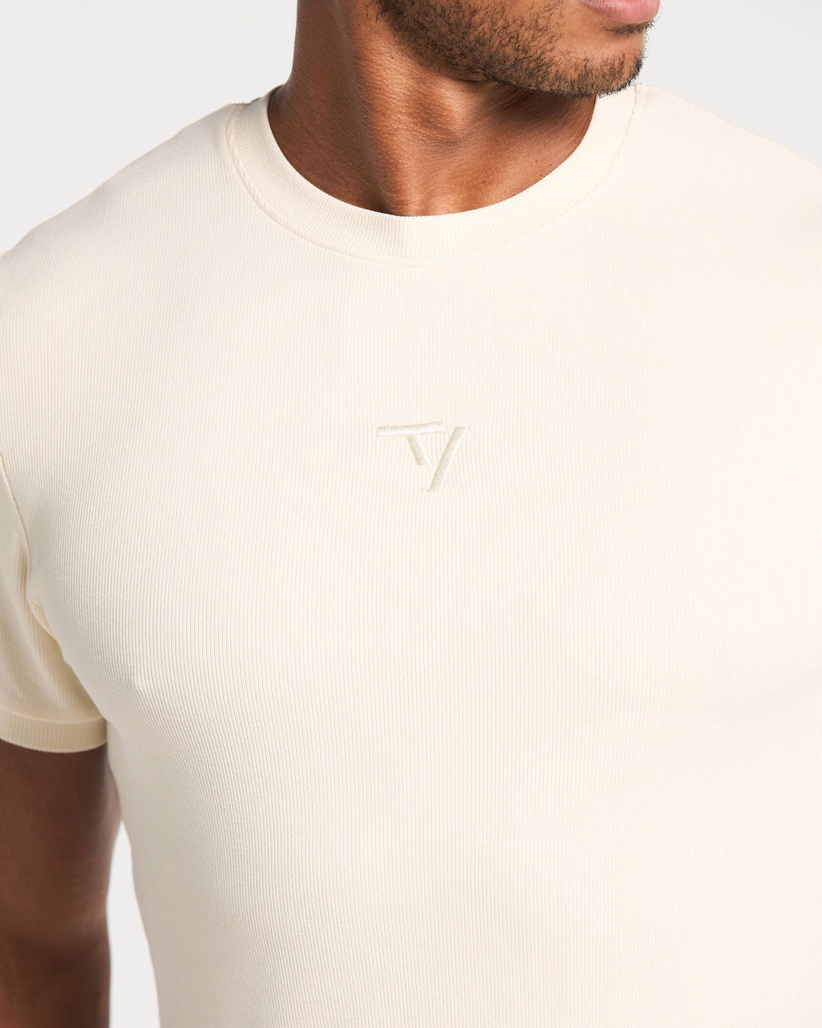T-shirt côtelé Workout « Off White »
